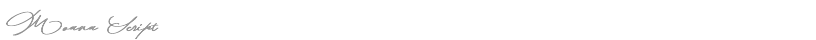 Moana Script font preview